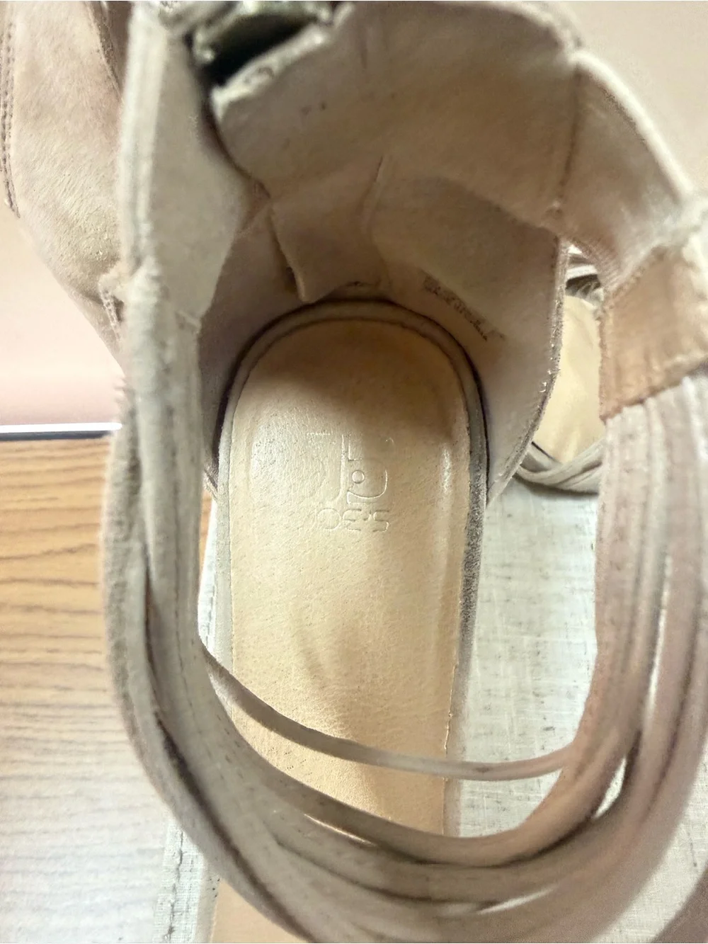 Knot Front Ankle-Tie Block Heel Sandals - Taupe